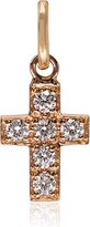 Thumbnail for your product : Gigi Clozeau Cross 6 diamond charm