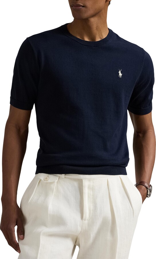 Polo Ralph Lauren Short Sleeve Cotton Crewneck Sweater