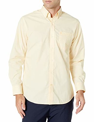 Mens Long Sleeve Button Down Shirt In Cream | Shop the world’s largest ...