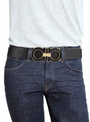Ferragamo Adjustable Oversized Gancini Buckle Belt
