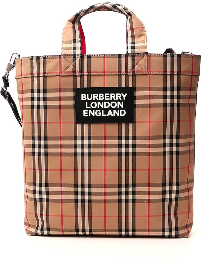 burberry vintage check tote
