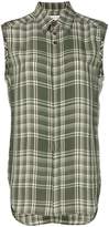 Thumbnail for your product : Wales Bonner plaid sleeveless shirt