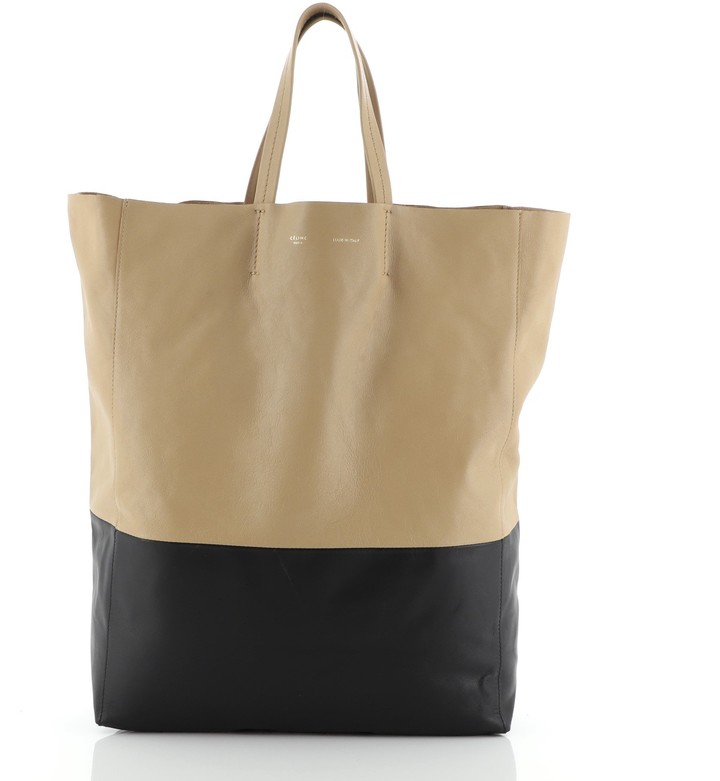 Celine Vertical Bi-Cabas Tote Leather Large - ShopStyle
