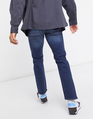 New Look slim jeans with rips in mid blue