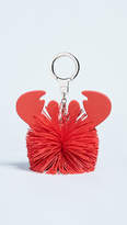 Thumbnail for your product : Kate Spade Crab Pouf Keychain