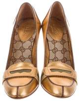 Thumbnail for your product : Gucci Leather Loafers Pumps