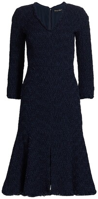 Oscar de la Renta Tweed A-Line Dress