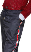 Thumbnail for your product : Thom Browne Navy Stripe Ripstop Track Pants