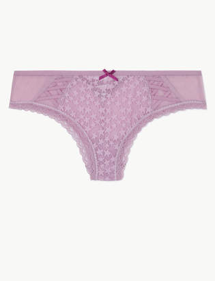 Marks and Spencer Mesh & Lace Brazilian Knickers