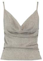 Thumbnail for your product : boohoo Strappy Cowl Neck Metallic Knitted Top