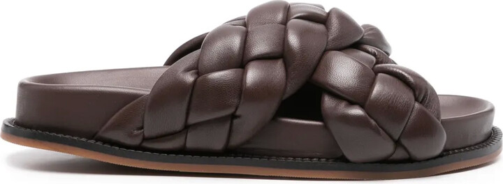 Fabiana Filippi Braided Leather Slides
