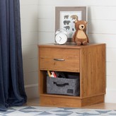 Thumbnail for your product : South Shore Logik 1 Drawer Nightstand Color: Country Pine