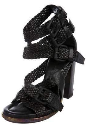 Alexander Wang Leather Ankle Strap Sandals