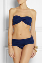 Thumbnail for your product : Norma Kamali Johnny ruched bandeau bikini top