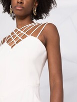 Thumbnail for your product : Alberta Ferretti Strap-Detail Mid-Length Dress