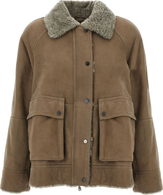 Brunello Cucinelli Fuzzy Outerwear Jacket