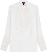 Thumbnail for your product : Giambattista Valli Silk Blouse with Embroidered Cut-Out Detail