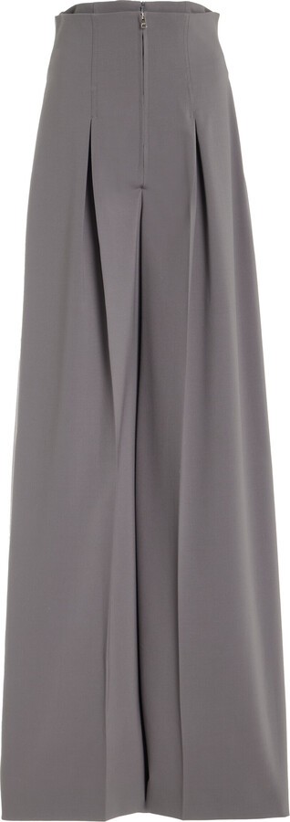Del Core Waist Wool-Blend Wide-Leg PantsCore