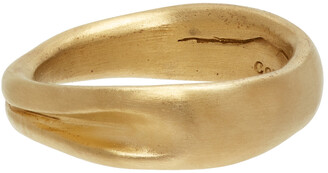 COMPLETEDWORKS Gold Deflated Do Not Inflate Ring