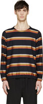 Thumbnail for your product : Paul Smith Orange & Pink Striped Sweater