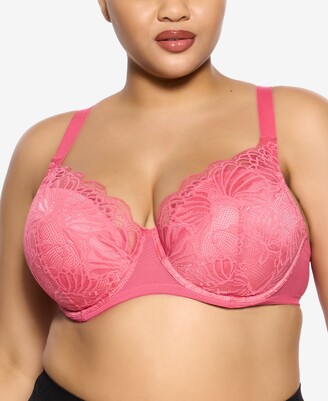 Paramour Women's Marvelous Side Smoother Bra - Fuchsia Rose 42DD