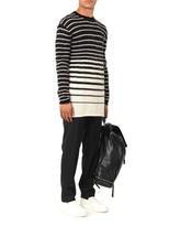 Thumbnail for your product : McQ Striped wool and mohair-blend sweater