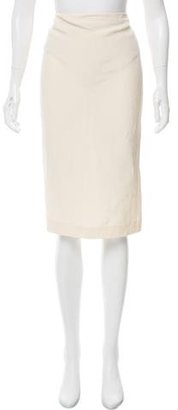 Jean Paul Gaultier Lace-Trimmed Knee-Length Skirt