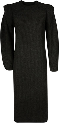 long straight black dress