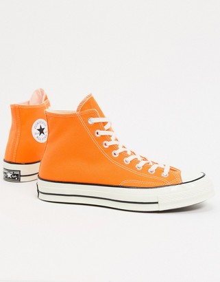 Converse Chuck 70 Hi sneakers in orange - ShopStyle