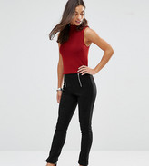 Thumbnail for your product : Glamorous Petite Skinny Pant With Zip Front Detail
