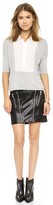 Thumbnail for your product : Mason by Michelle Mason Leather Zip Miniskirt