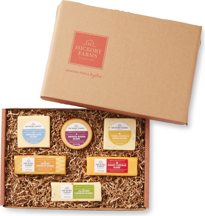 Hickory Farms Deluxe Cheese Flight, 6 pieces | Variety Cheese Gift Under $50 | Cheddar