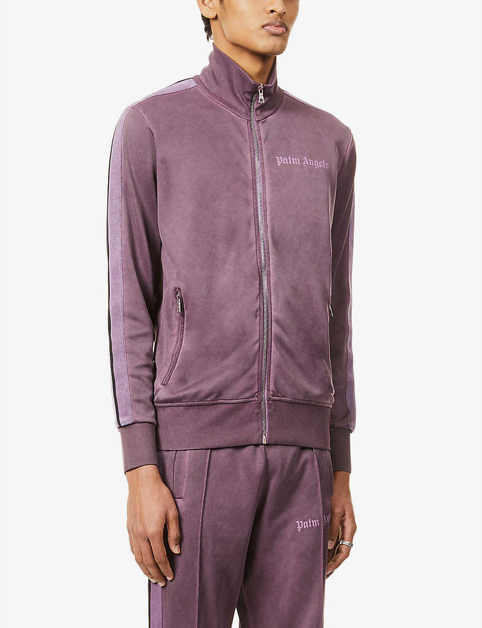 Palm Angels Logoprint highneck jersey tracksuit jacket ShopStyle