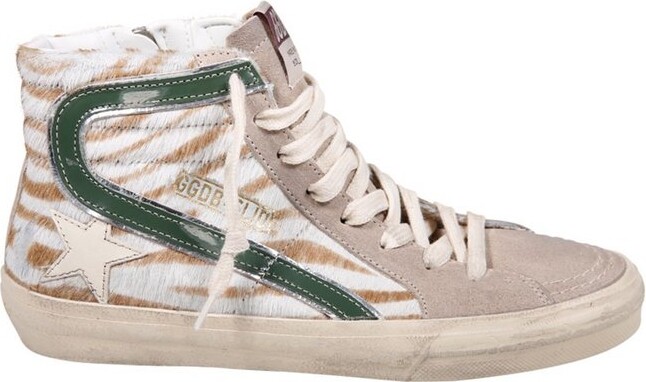 Golden Goose Slide High-Top Lace-Up Sneakers
