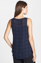 Thumbnail for your product : Eileen Fisher Long Print Silk Tank