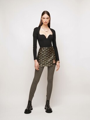【送料&関税込】Versace Monogram Knit Mini Skirt Versace Monogram Knit Mini Skirt | italist