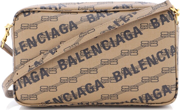 Balenciaga Signature Camera Bag BB Monogram Coated Canvas Medium