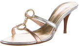 Thumbnail for your product : Giuseppe Zanotti Metallic Leather Sandals
