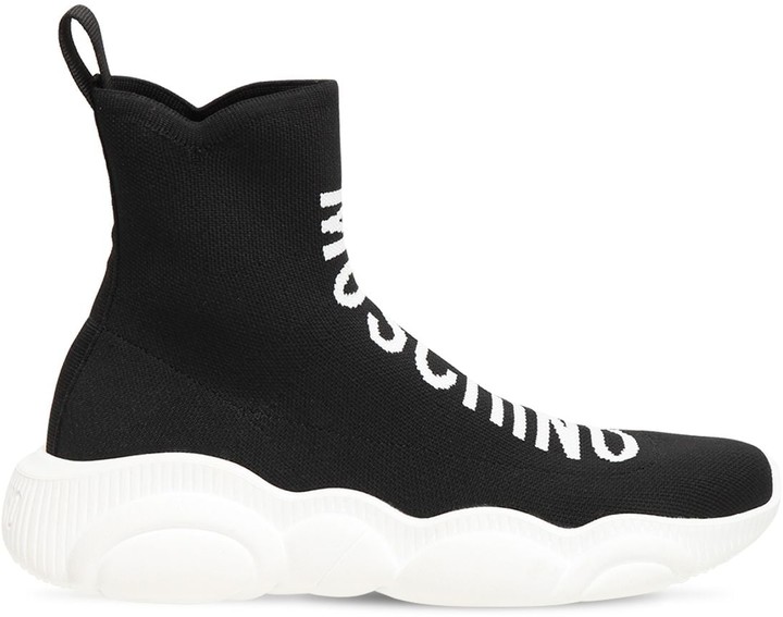 teddy knit sneaker boot