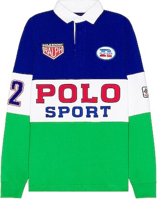 POLO RALPH LAUREN Men's Classic Fit Long Laurel Crest Rugby Shirt