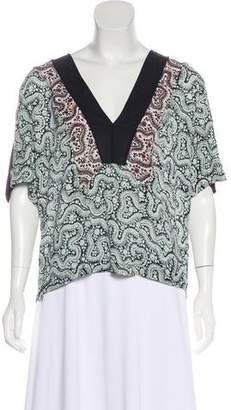 A.L.C. Silk Patterned Blouse w/ Tags