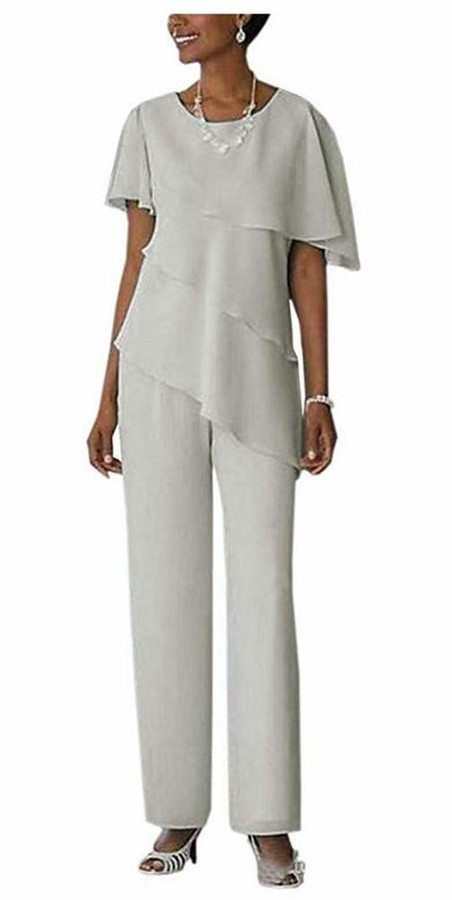 chiffon pant suits