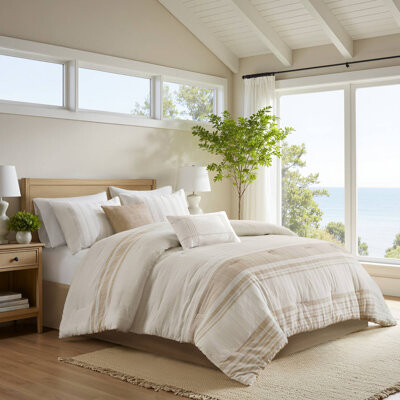 Harbor House Morgan 6 Piece Cotton Jacquard Oversized Comforter Set