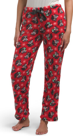 TJMAXX Holiday Fox Cozy Pajama Pants For Women, Polyester