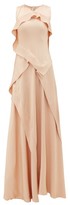 Thumbnail for your product : Maison Rabih Kayrouz Ruffled Charmeuse Gown - Light Pink