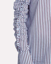 Thumbnail for your product : Victoria Beckham Victoria, Gathered Sleeve Poplin Top