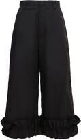 Thumbnail for your product : MONCLER GENIUS Noir Cotton Pants W/ Ruffles