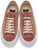 Thumbnail for your product : Ami Alexandre Mattiussi Pink Velour Sneakers