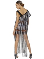 Thumbnail for your product : Missoni Viscose Net With Long Fringed Cover Up
