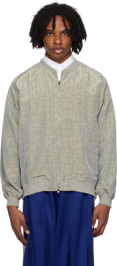 Needles Metallic Velvet Bomber Jacket - ShopStyle